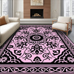Intricate Floral Mandala Design Rug