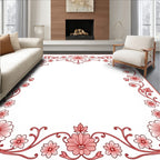 Elegant Floral Vine Pattern Rug