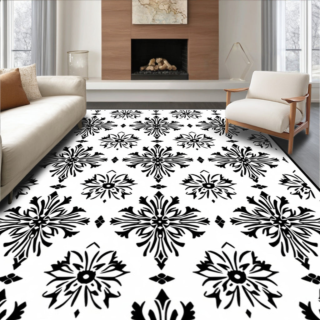 Classic Floral Motif Intricate Pattern Rug
