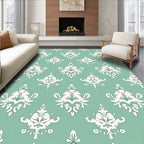 Elegant Pastel Damask Pattern Rug