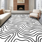 Abstract Contour Organic Lines Rug