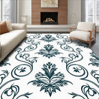 Classic Floral Swirl Pattern Design Rug