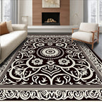 Classic Floral Scrollwork Motif Rug