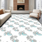 Petal Pattern with Blue Accents Rug