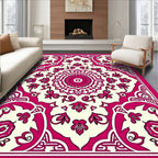 Ornate Mandala Floral Pattern Rug