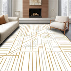 Geometric Lines Abstract Design Rug