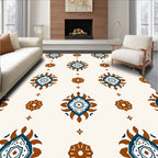 Geometric Medallion Tribal Pattern Rug