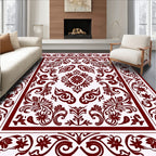 Elegant Floral Scrollwork Heritage Design Rug