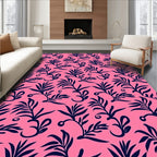 Bold Floral Vine Patterned Rug