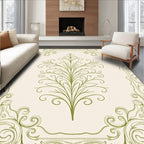 Classic Floral Scrollwork Design Rug