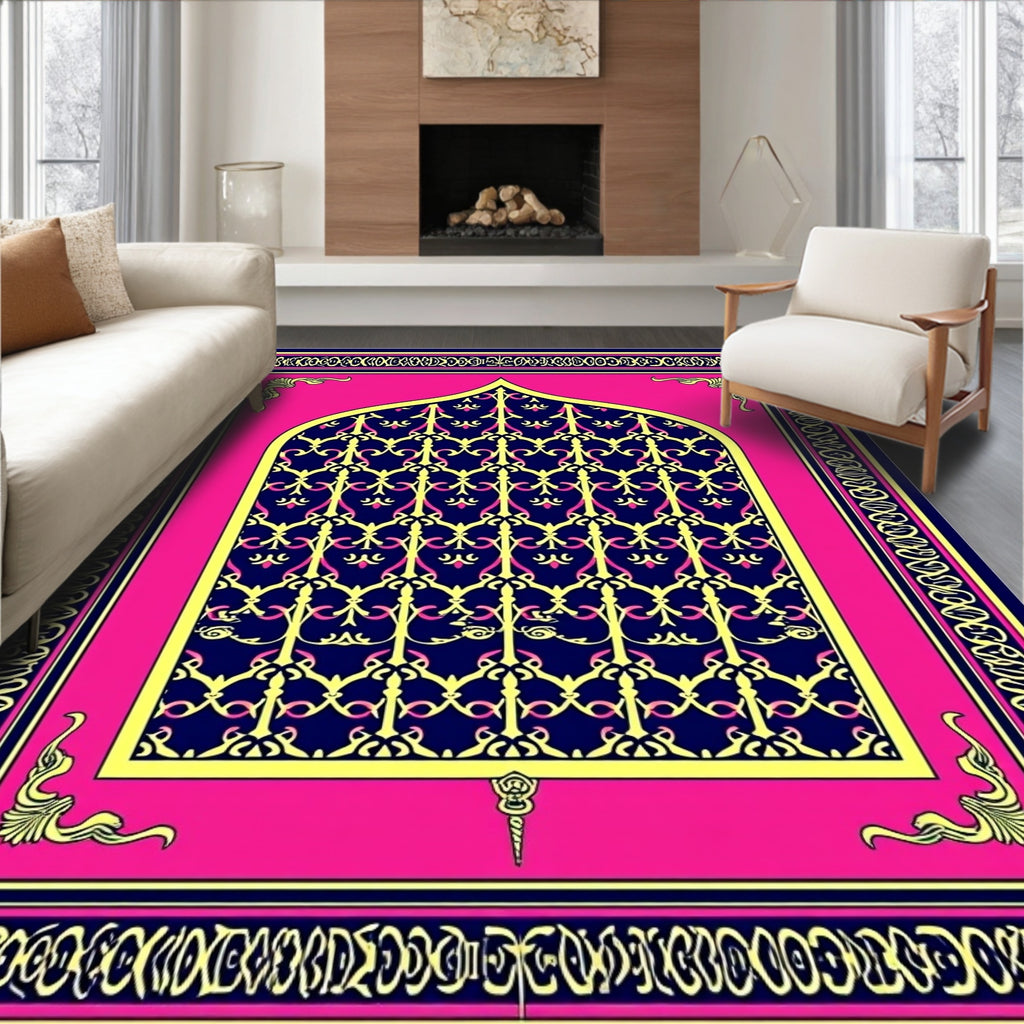 Ornate Arch Geometric Pattern Rug