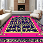 Ornate Arch Geometric Pattern Rug