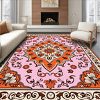 Ornate Floral Mandala Pattern Design Rug