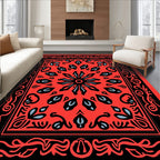 Ornate Floral Mandala Design Rug