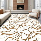 Abstract Organic Line Pattern Rug