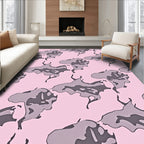 Abstract Butterfly Wing Pattern Rug