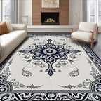 Ornate Floral Center Medallion Pattern Rug