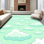 Whimsical Cloud Pattern Design Rug