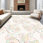 Pastel Whimsical Swirls Pattern Rug