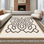 Abstract Interlocking Bold Lines Rug