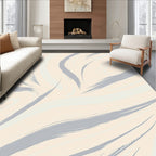 Abstract Swirl Brush Stroke Pattern Rug
