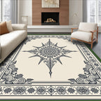 Ornate Floral Starburst Pattern Rug