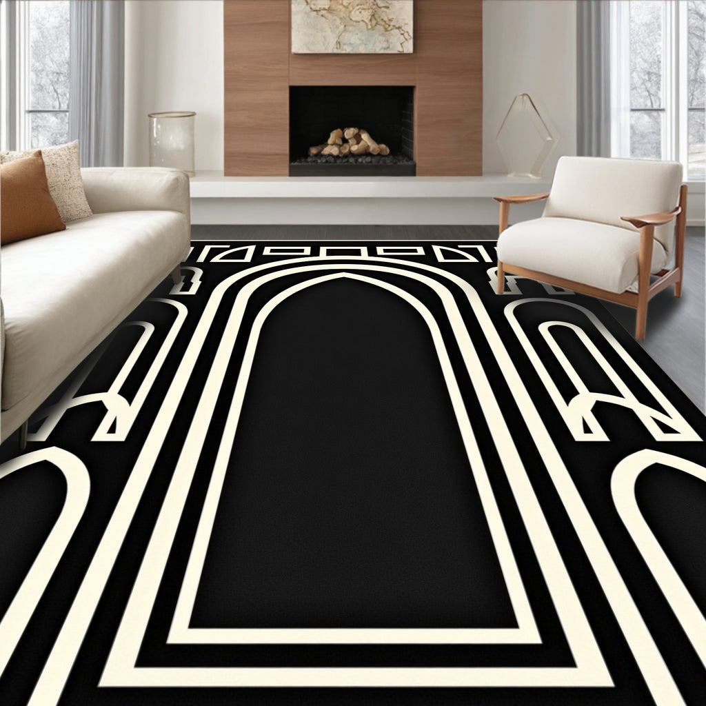 Abstract Arch Geometric Pattern Rug