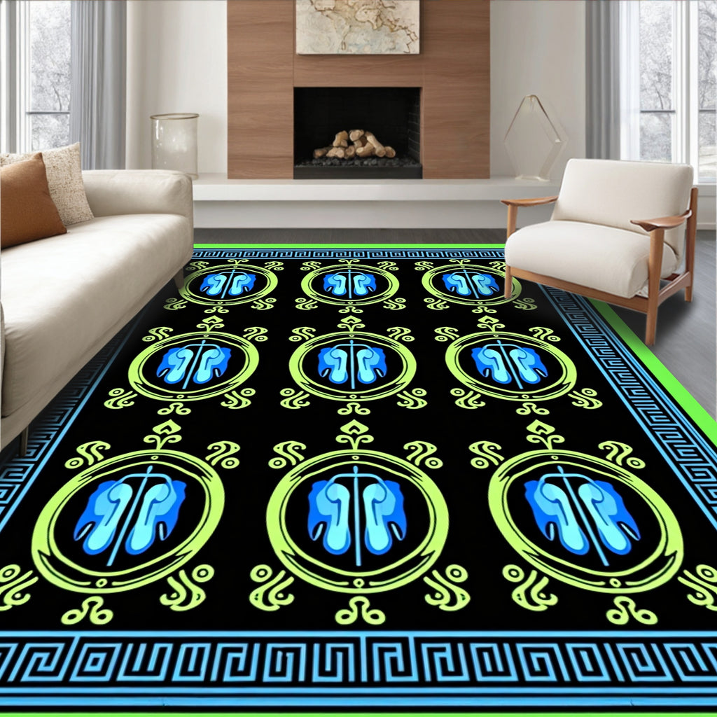 Circular Medallion Pattern Rug
