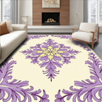 Elegant Floral Scrollwork Pattern Rug