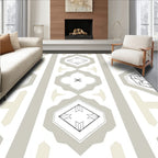 Symmetrical Abstract Geometric Pattern Rug