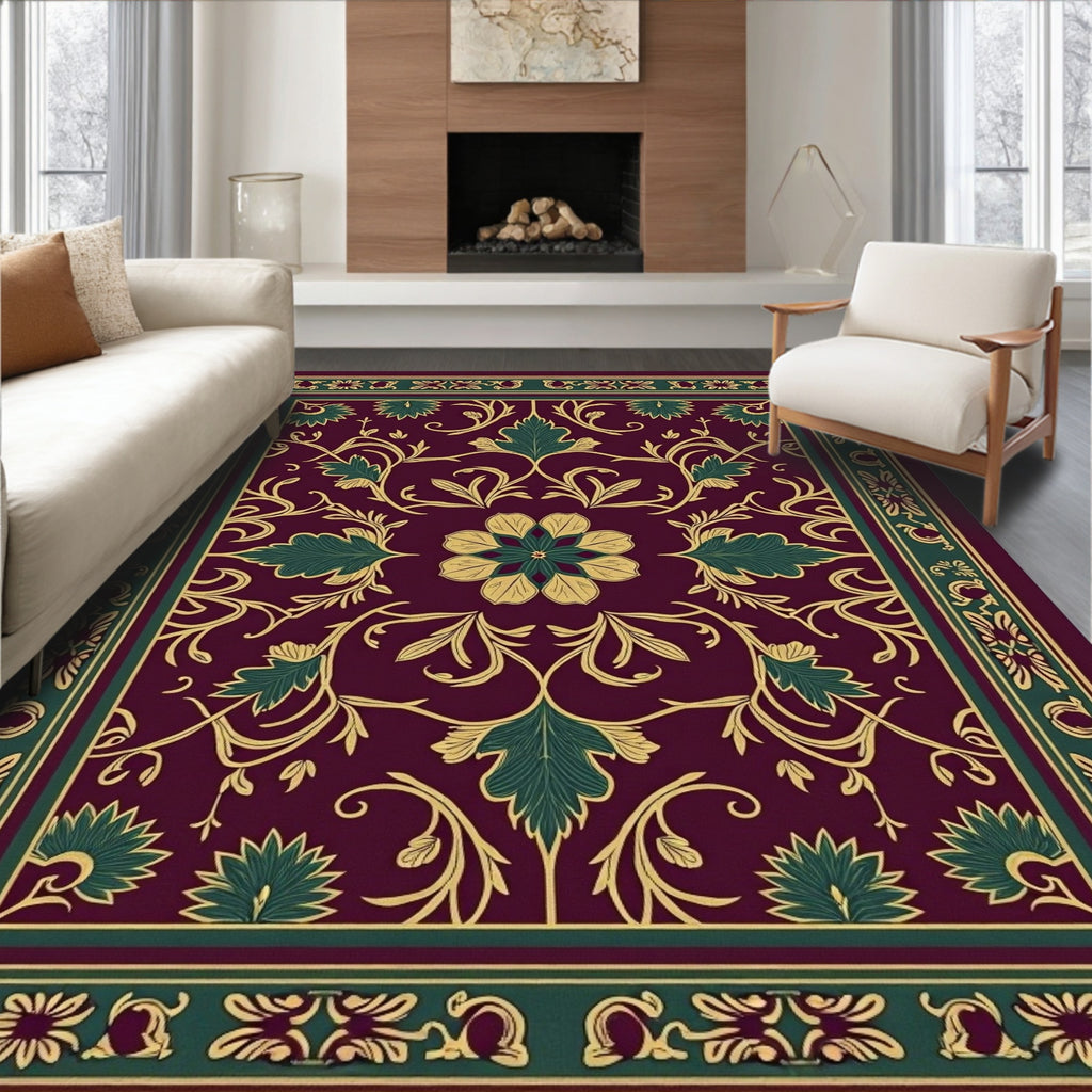 Vinery Floral Patterned Regal Rug