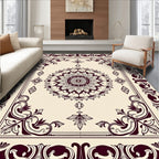 Intricate Floral Mandala Pattern Rug