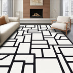 Abstract Shape Modern Geometric Design Rug