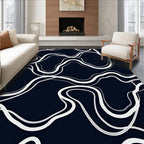 Classic Chain Link Swirl Pattern Rug