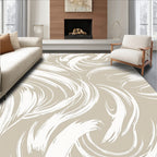 Abstract Swirl Brushstroke Pattern Rug