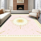 Radiant Sunburst Geometric Pattern Rug