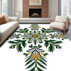 Foliage Intricate Geometric Pattern Rug