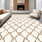 Abstract Humanoid Diamond Pattern Rug