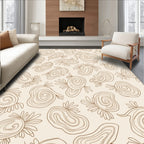 Abstract Swirl Organic Pattern Design Rug