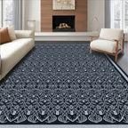 Intricate Archway Patterned Dark Rug