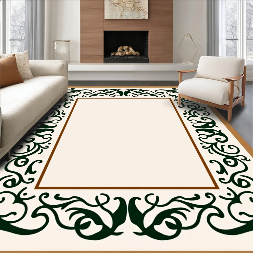 Elegant Scrollwork Arabesque Style Rug