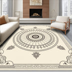 Mandala Floral Frame Decorative Rug