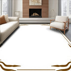 Art Nouveau Floral Border Design Rug