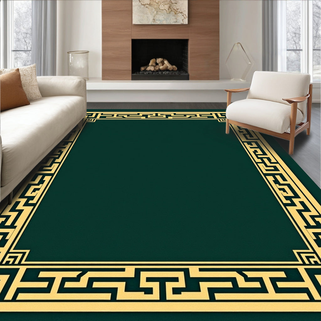 Ornate Greco-Roman Maze Patterned Rug