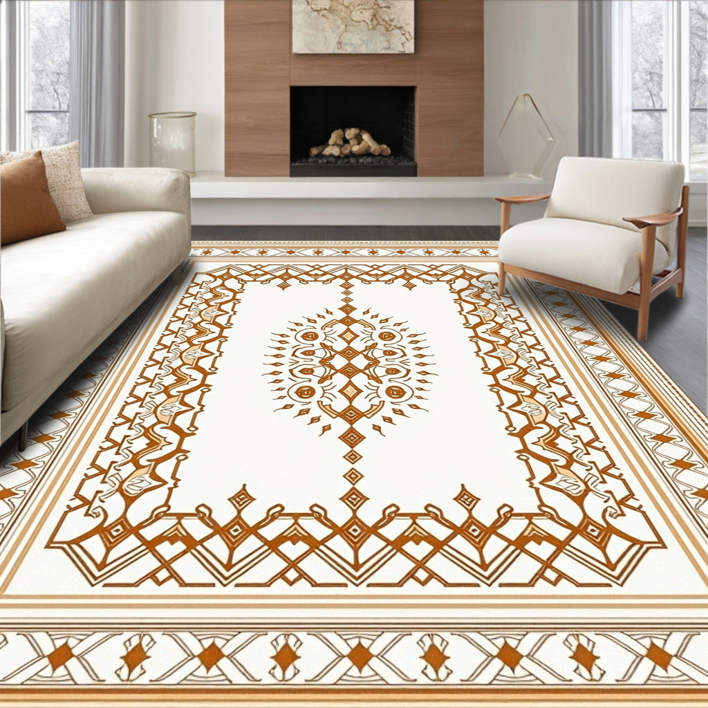Elegant Intricate Geometric Print Rug