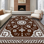 Intricate Floral Star Pattern Rug