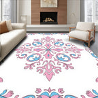 Retro Floral Damask Pattern Rug