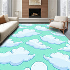 Playful Cloud Pattern Rug