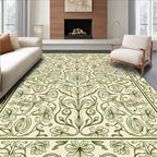 Art Nouveau Floral Swirl Design Rug