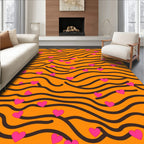 Wild Heart Stripe Pattern Rug
